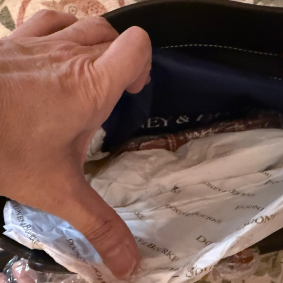 Dooney & Bourke Black and Tan “Small Shopper” Women's Bag - Picture 3 of 3